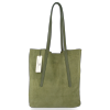 Kožené kabelka shopper bag Vittoria Gotti zelená V6590C